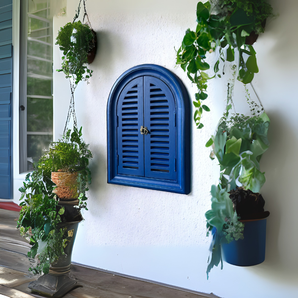 Arched Slatted Mirror