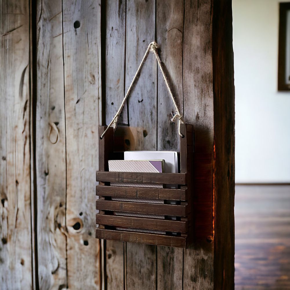 Rustic Magazine Holder