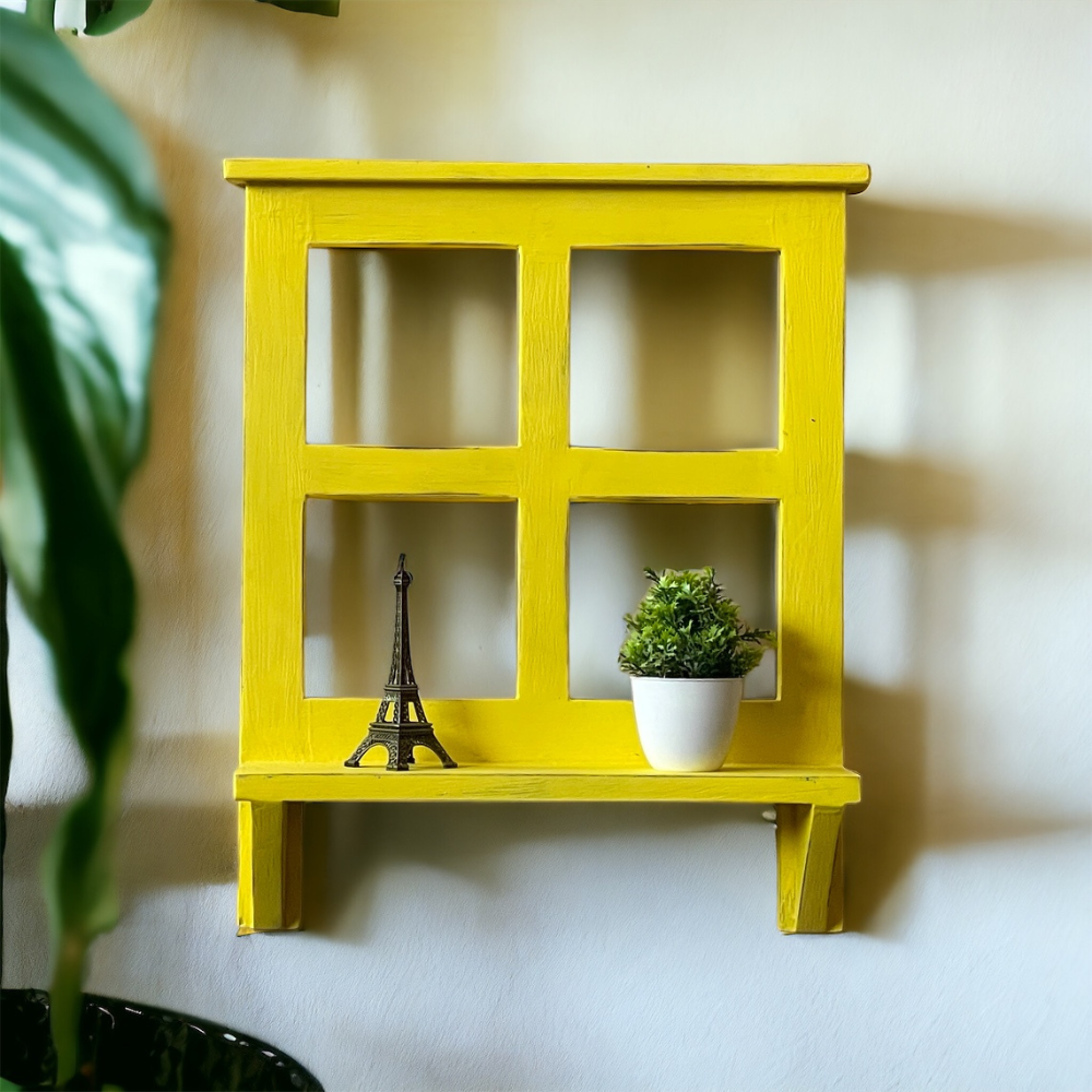 Vibrant Window Wall Shelf