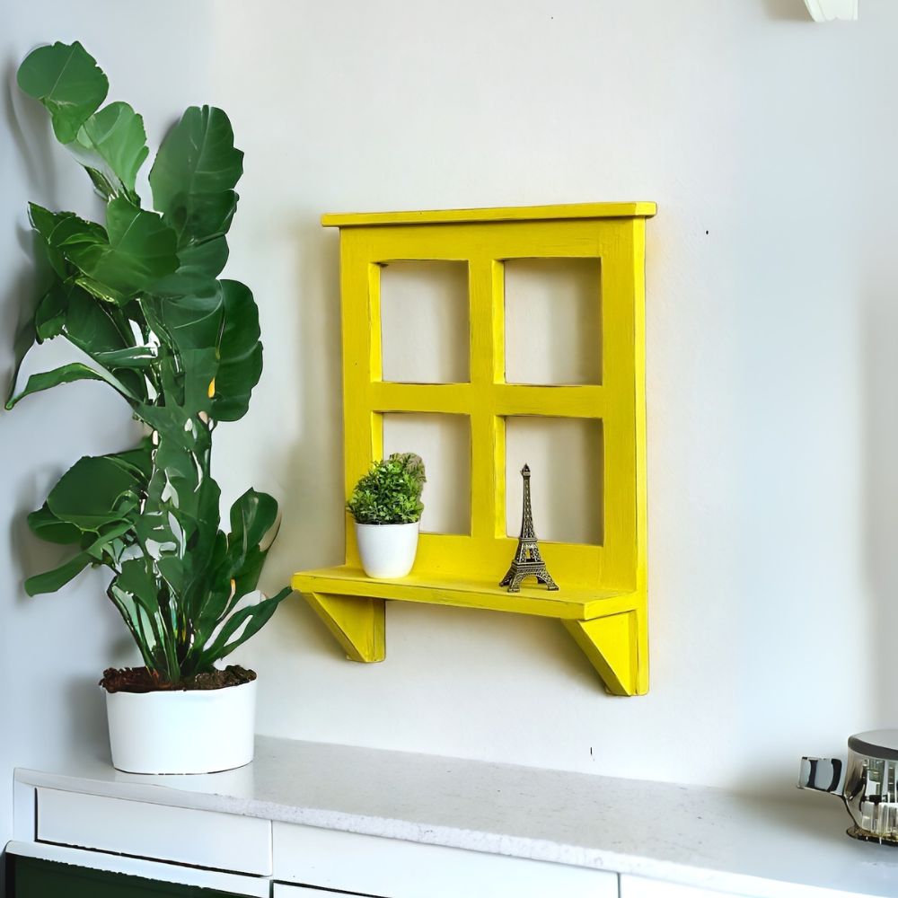 Vibrant Window Wall Shelf