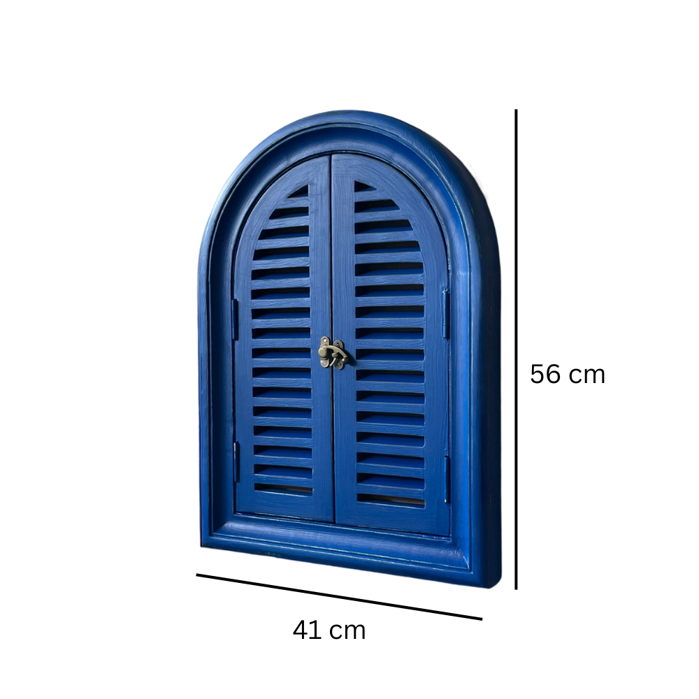Arched Slatted Mirror