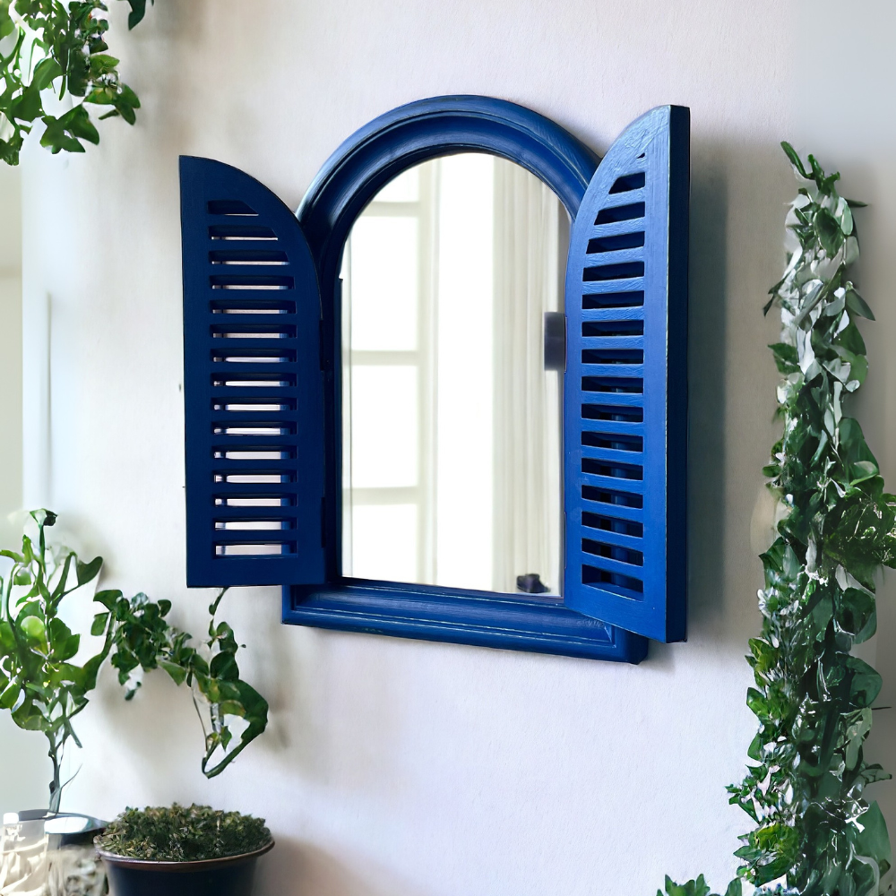 Arched Slatted Mirror
