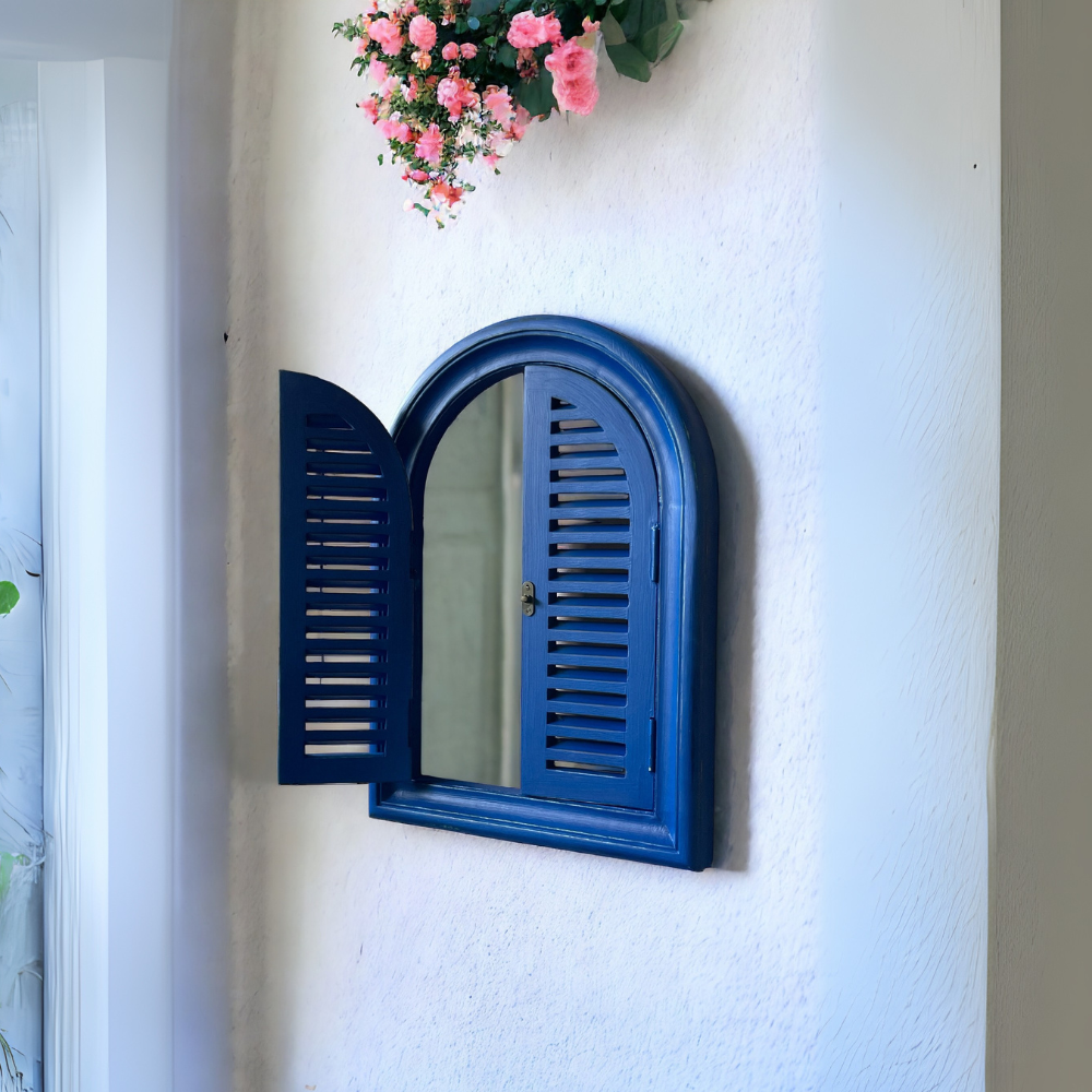 Arched Slatted Mirror