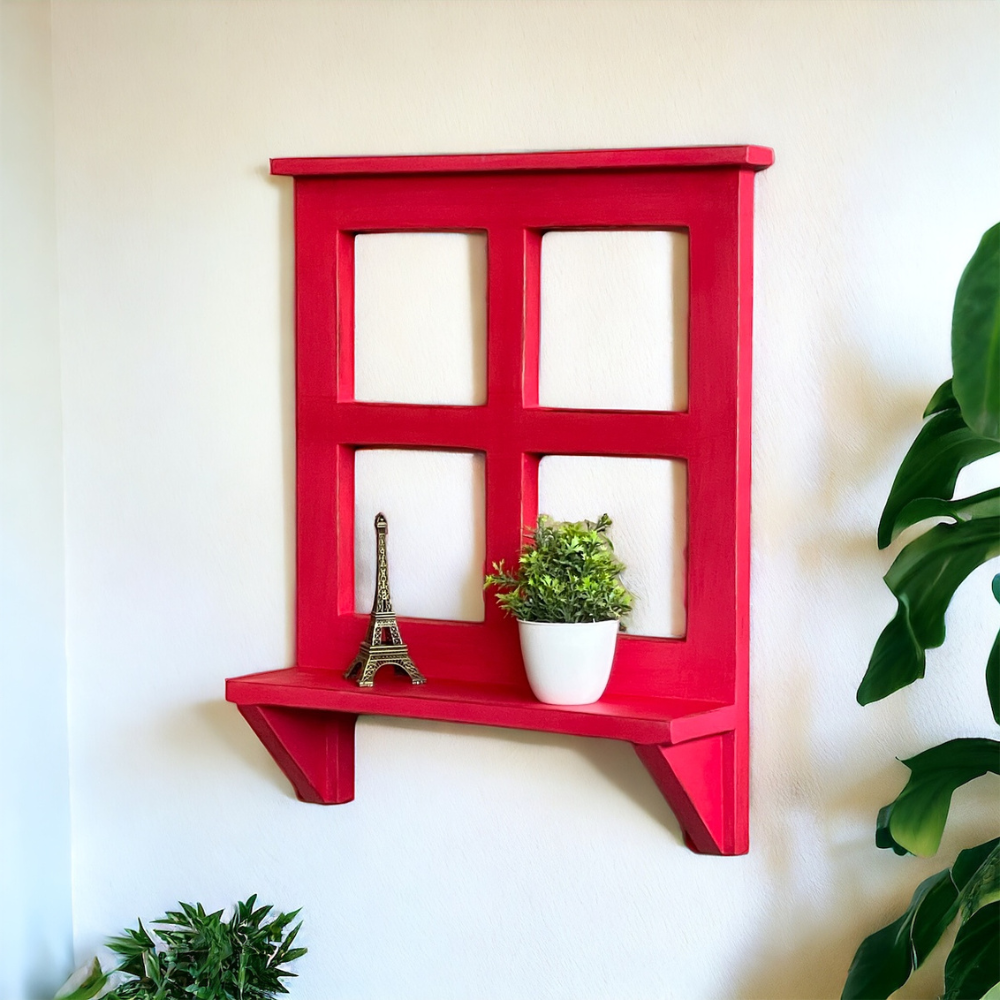 Vibrant Window Wall Shelf