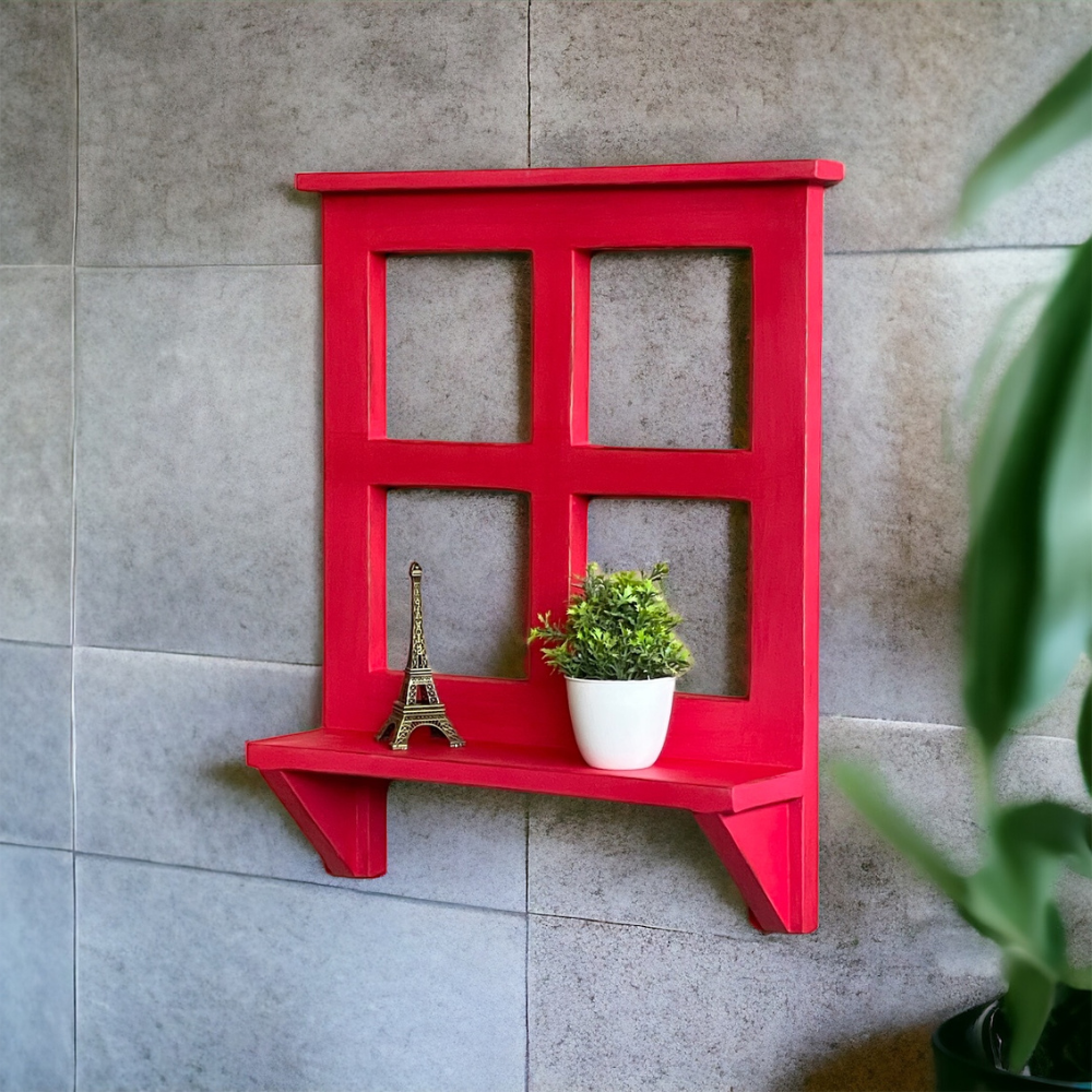 Vibrant Window Wall Shelf