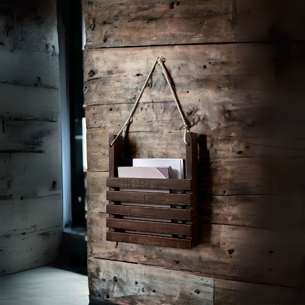 Rustic Magazine Holder