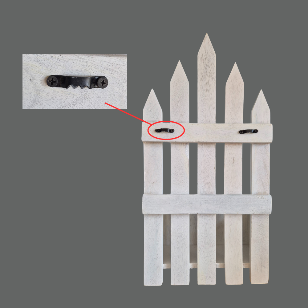 Fence-shaped wall planter