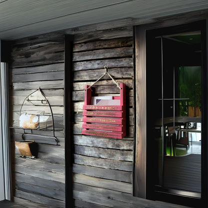 Rustic Magazine Holder